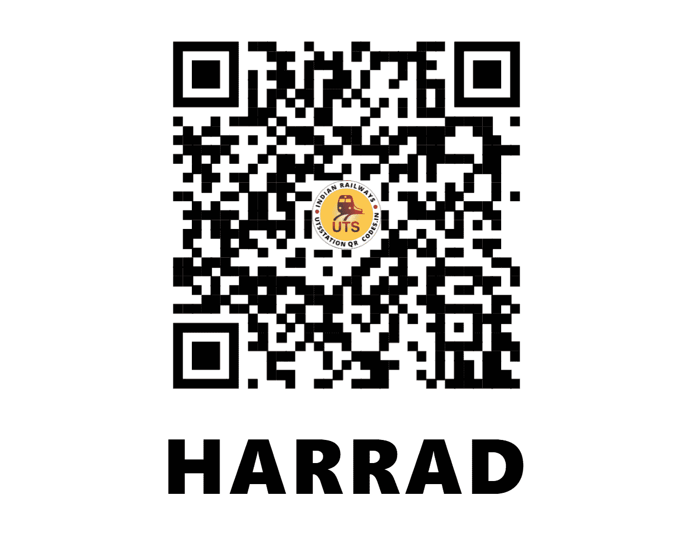 UTS QR Code for HARRAD - HRV (SB - MADHYA PRADESH)